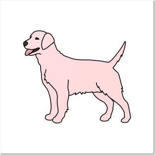 Light Pink Labrador Posters and Art